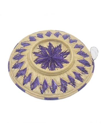 Blue & Natural Color Chapati Sikki Basket 