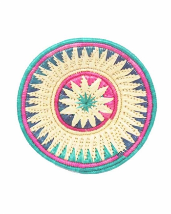Multi Color Hand Craft Sikki Grass Basket